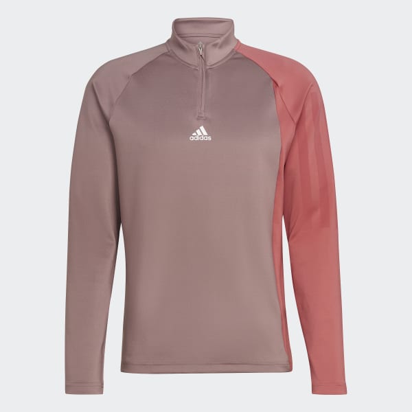 Lila Training 1/4-Zip Colourblock Longsleeve BVS47