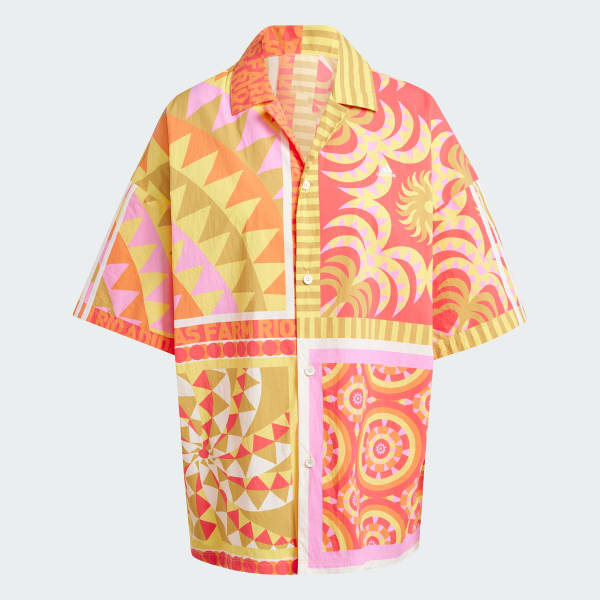 Roze adidas x FARM Rio Overhemd