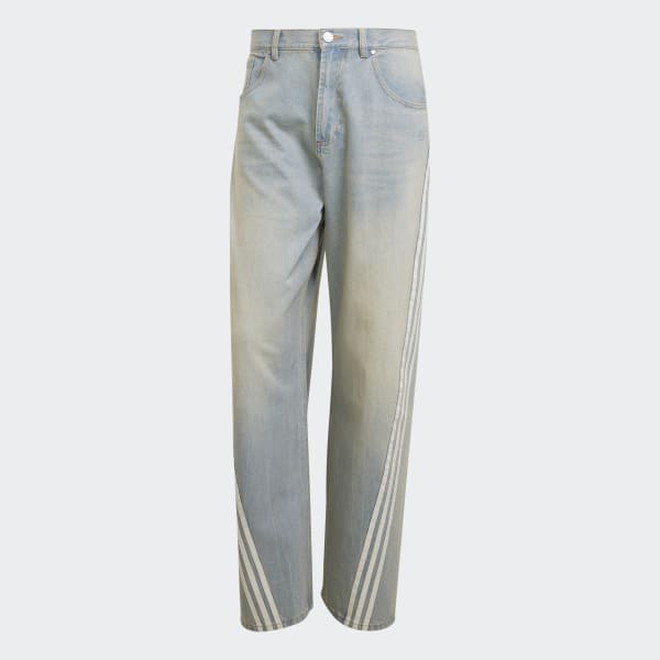 【adidas】Adilenium Season 3  Washed Denim Pants Denim Adidas Adilenium Season 3 Pre-Washed Faded Sanded Denim