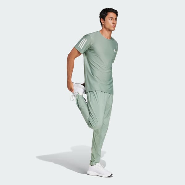 adidas Own the Run Tee - Green | Free Shipping with adiClub adidas Own the Run Tee - Green | Free Shipping with adiClub