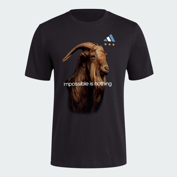 adidas Messi Goat Graphic Tee - Black | adidas Singapore