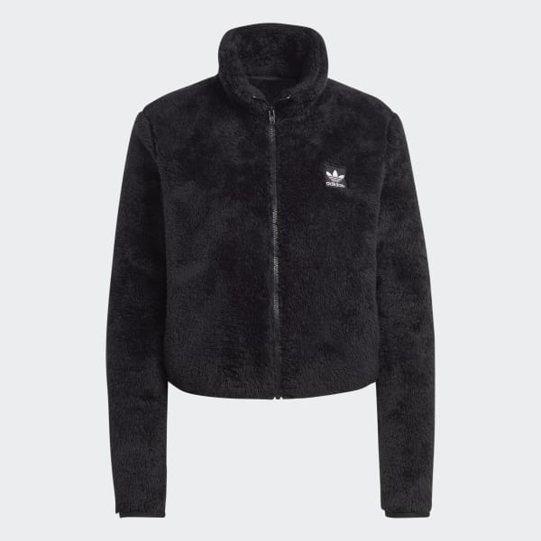 Nero Giacca Essentials+ Fluffy Teddy Slim Zip