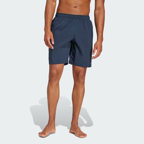 Azul Shorts Swim Comprimento Clássico Solid CLX