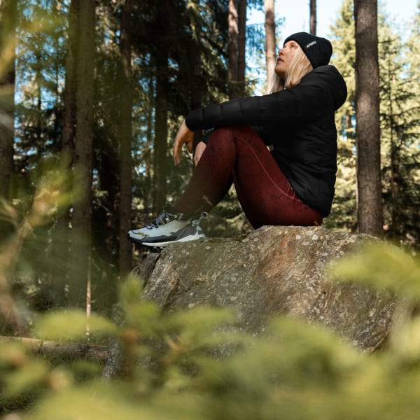 Black Terrex Multi Light Down Hooded Puffer Jacket