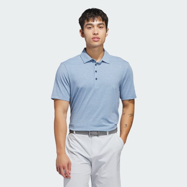 สีน้ำเงิน เสื้อโปโลพิมพ์ลาย ULTIMATE365+ GO-TO