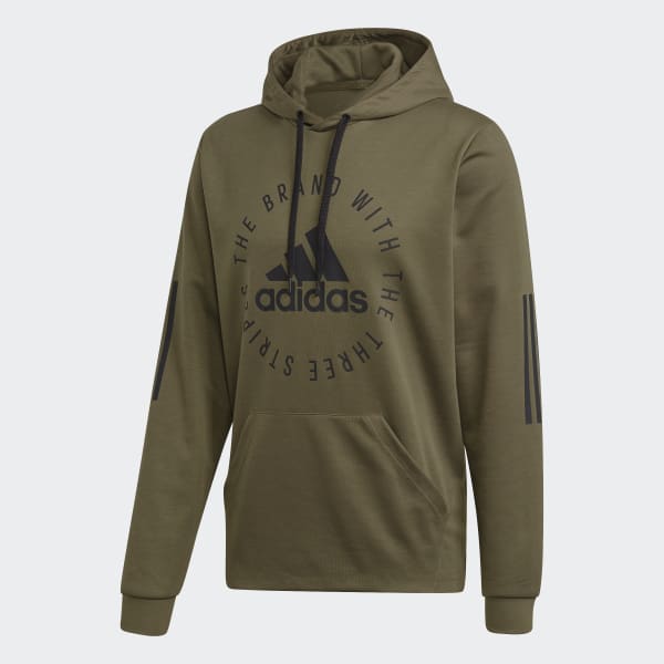 khaki green adidas hoodie