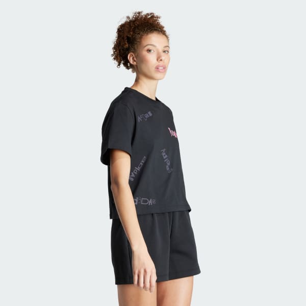 Svart Graphic T-Shirt