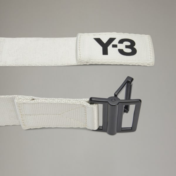 Szary Y-3 Classic Logo Belt
