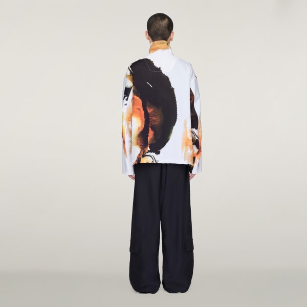 White Y-3 AOP Sport Uniform Coach Jacket