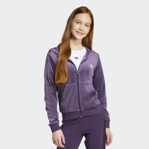 adidas パープル ジップアップジャケット Clothing - Designed for Training Full-Zip Track Jacket - Purple