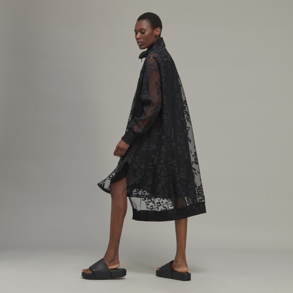 Czerń Y-3 Sheer Leopard Dress RB325