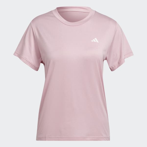 สีชมพู เสื้อยืดสไตล์มินิมอล AEROREADY Made for Training