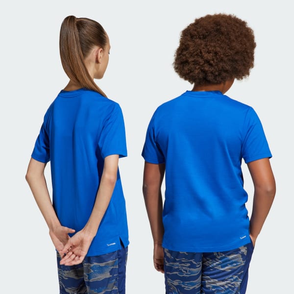Blue Training Essentials Camo-Print Tee Kids