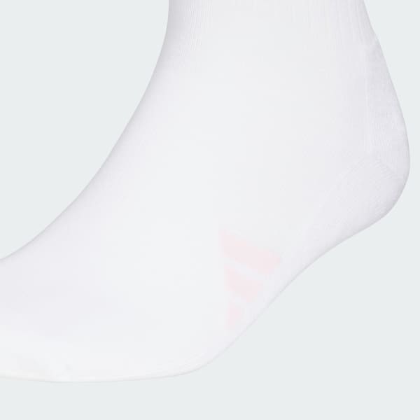 ホワイト 【ゴルフ】ニーハイ スリーストライプス クッションソックス