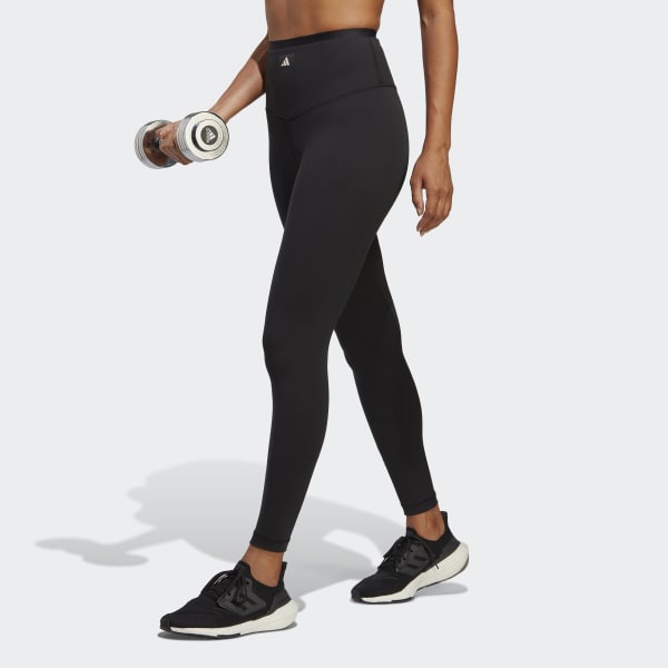 Athlizur Carbon Black High Waist Leggings | Back Pocket | Ankle Length