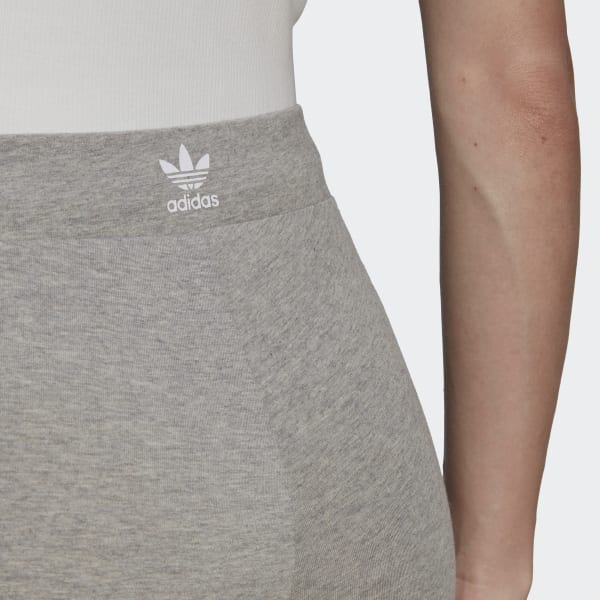 Adidas Women's 3 Stripes Leggings (Dark Grey Heather/Mint Ton