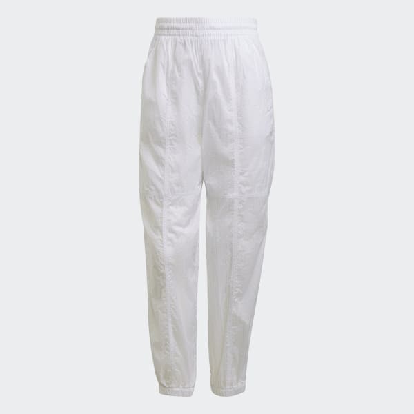 สีขาว กางเกงแทรคผ้าริปสตอป Adicolor IZQ42
