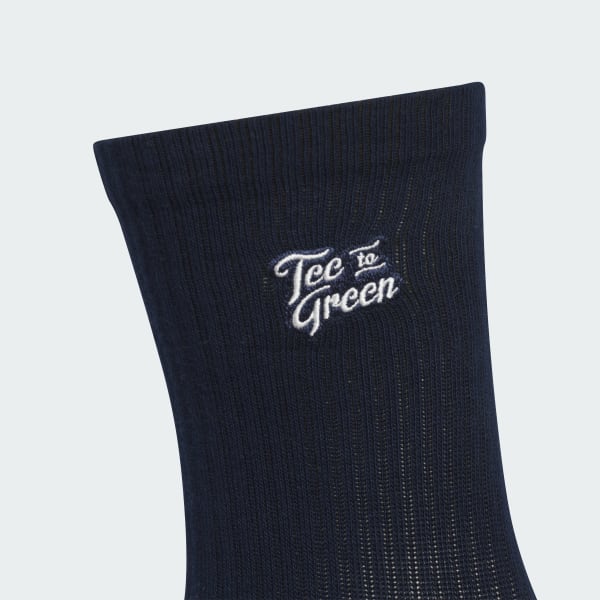 ブルー グラフィック クルーソックス