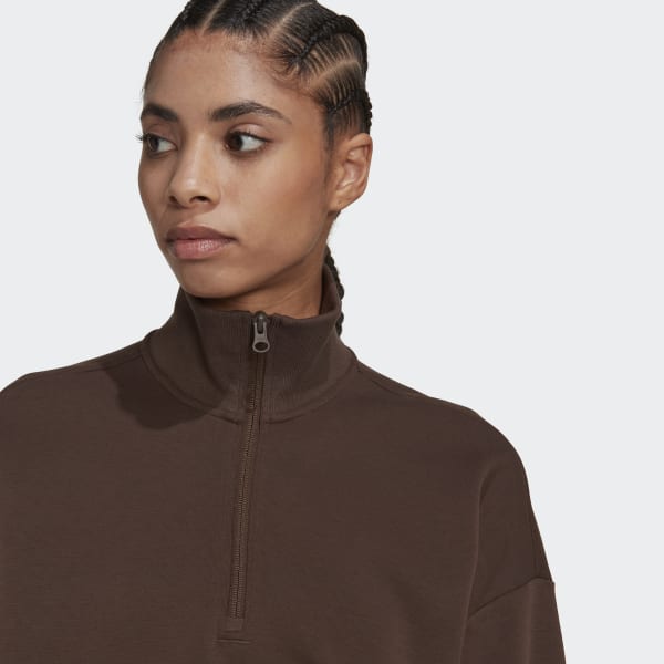 Brun Future Icons Badge of Sport Quarter-Zip Genser W6697