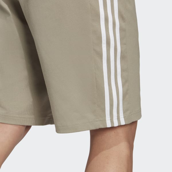 adidas Essentials Single Jersey 3 Stripes Shorts Green adidas Thailand