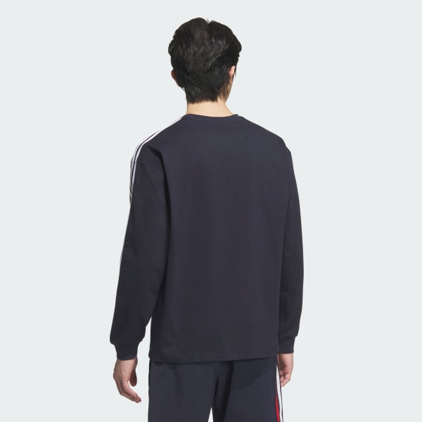 Blue 에센셜+ 루즈 핏 3S 긴팔 티