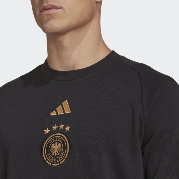 Czerń Germany Tiro 23 Cotton Crew Sweatshirt SE152