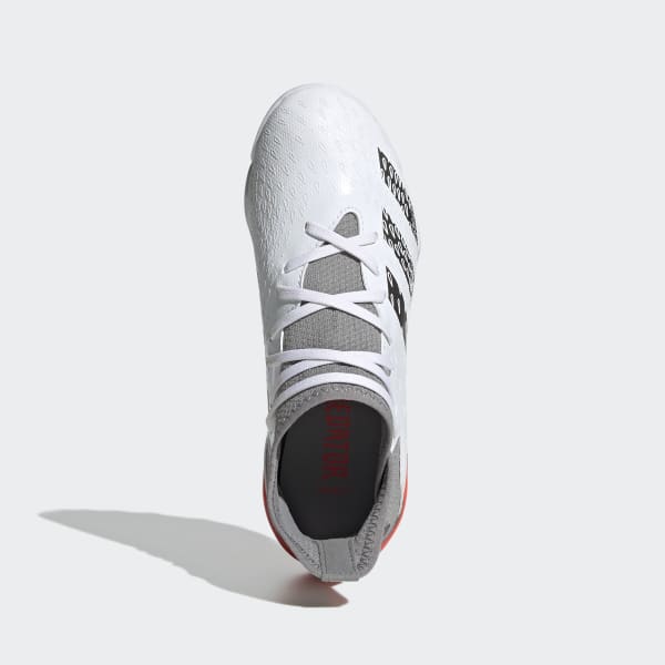 Blanco Zapatos de Fútbol Predator Freak.3 Pasto Sintético