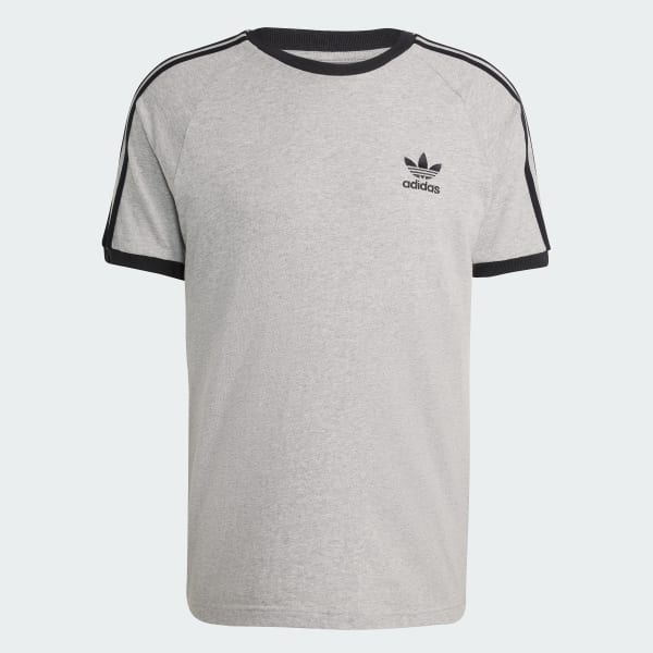 adidas Adicolor Classics 3-Stripes Tee - Grey | Free
