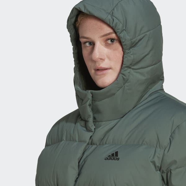 Groen Helionic Donsjack met Capuchon (Grote Maat) L4891