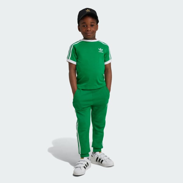 Green Adicolor Trefoil Tee Kids