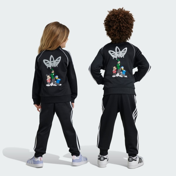 Black adidas x Disney Mickey Mouse Track Suit Kids