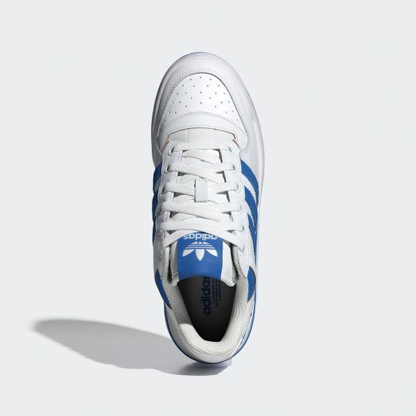 Adidas originals white with blue stripes best sale