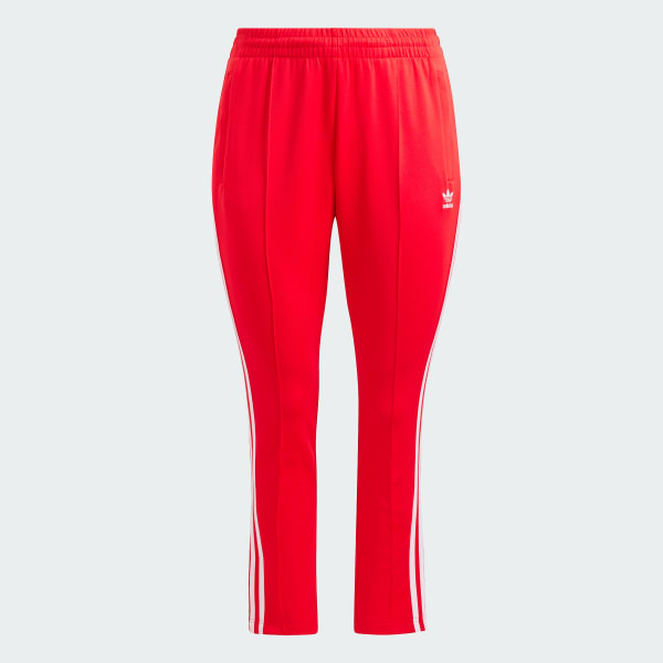 adidas Adicolor SST Track Pants (Plus Size) - Red