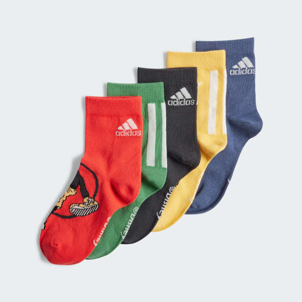 Azul Calcetines adidas Disney Mickey Mouse Paquete de 5 Pares