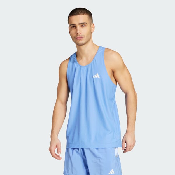 blauw Own The Run Tanktop