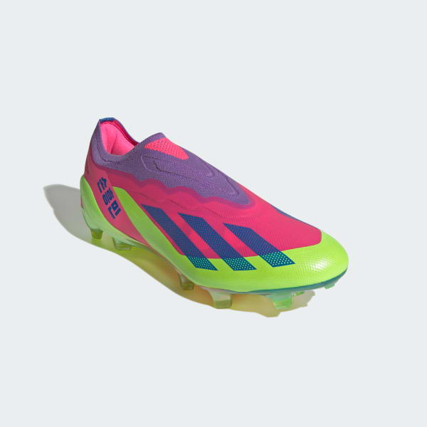 Green X Crazyfast Son.1 Laceless Firm Ground Boots