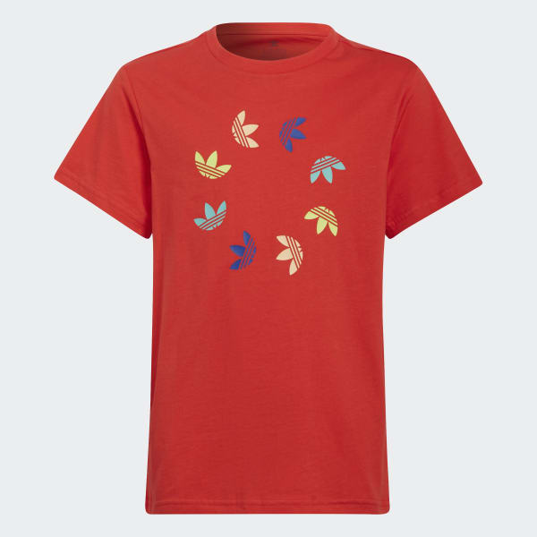 Rojo Camiseta Adicolor