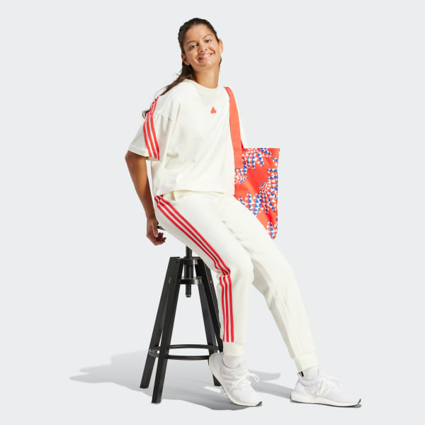Blanc Pantalon standard 3 bandes Future Icons