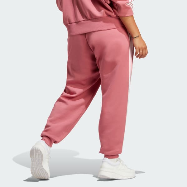Plus size pink adidas tracksuit top