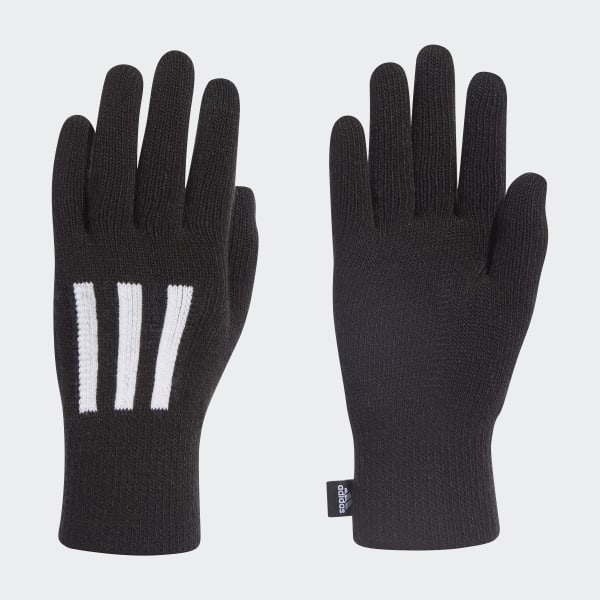 Czerń 3-Stripes Conductive Gloves