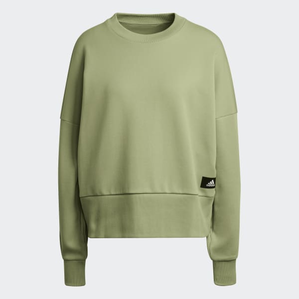 Zielony adidas Sportswear Future Icons 3-Stripes Sweatshirt LOR06