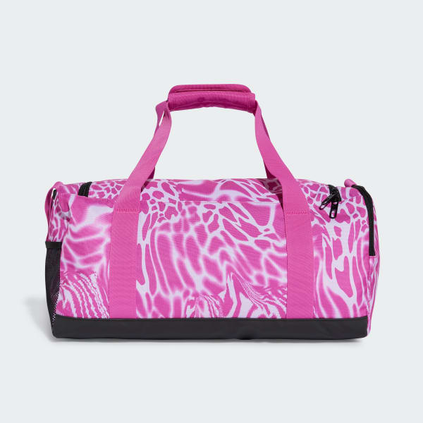 Rosa Maleta Deportiva Linear Graphic Duffel Pequeña