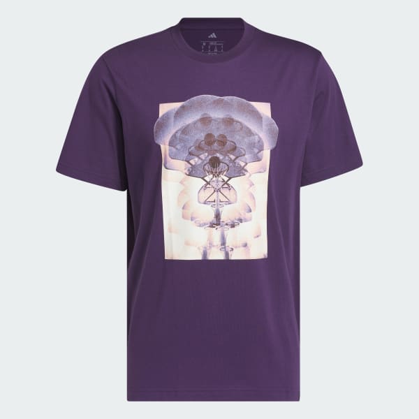 Violeta Playera Graphic de aro de caleidoscopio