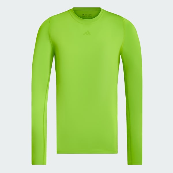 Verde Remera Techfit AEROREADY Manga Larga