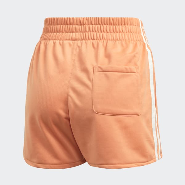 adidas 3 stripe shorts orange