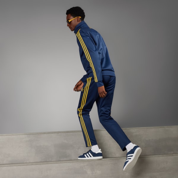 Adidas beckenbauer track top clearance blue