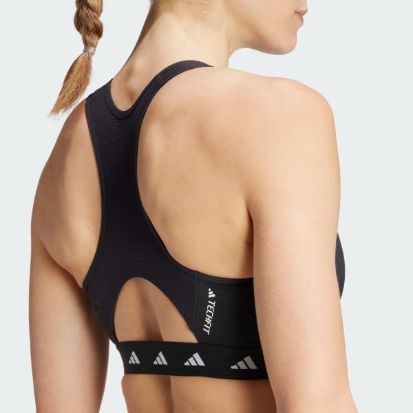 Buy adidas Womens Powerimpact Techfit Medium-Support Sports Bra  Carbon/Pulse Lilac