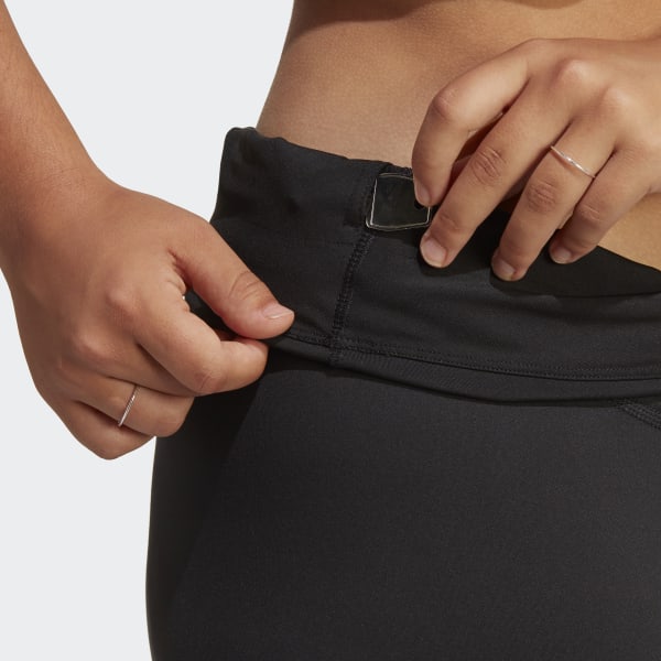 Negro Mallas 7/8 Training Essentials Corte Alto (Tallas Grandes)