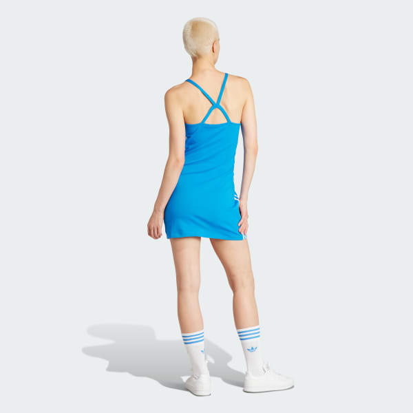 Blue 3-Stripes Mini Dress