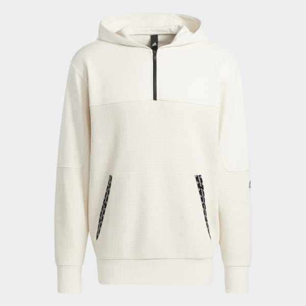 adidas PostGame Lite Waffle Pullover Hoodie White adidas New Zealand